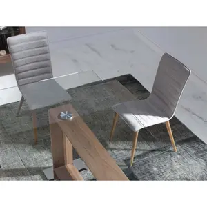 Καρέκλα από ύφασμα με ξύλινα πόδια Angel Cerdà image-4