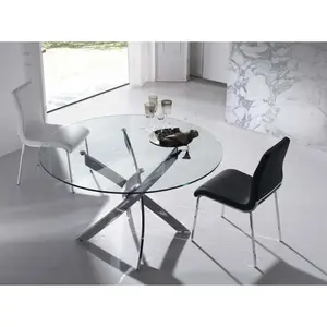 Chair in crust leather and chromed steel Angel Cerdà image-2