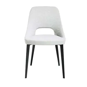Fabric and steel dining chair Angel Cerdà image-0