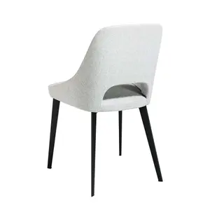 Fabric and steel dining chair Angel Cerdà image-1