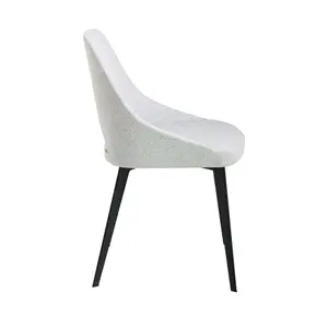 Fabric and steel dining chair Angel Cerdà image-2