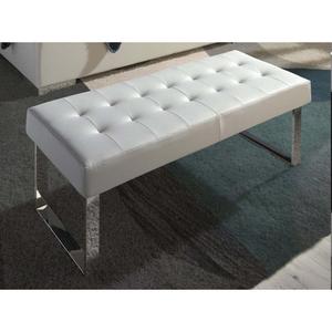 Sengebord i læder og forkromet stål Angel Cerdà image-1