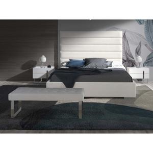 Sengebord i læder og forkromet stål Angel Cerdà image-3