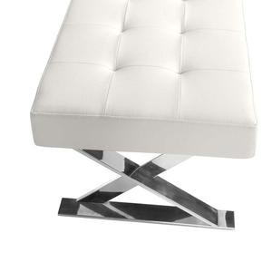 Kožený čelo postele s chromovaným kovem Angel Cerdà image-1