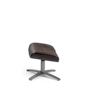 Leather upholstered swivel pouffe Angel Cerdà image-3
