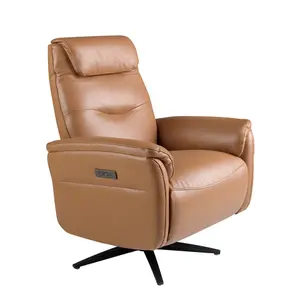 Leather swivel armchair Angel Cerdà image-2