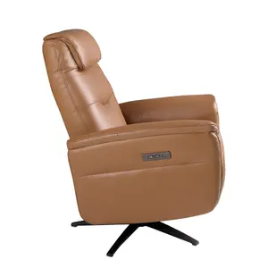 Leather swivel armchair Angel Cerdà image-4