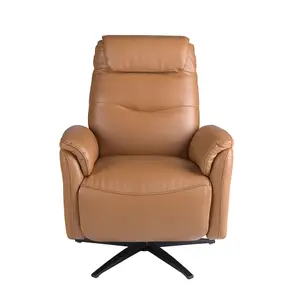 Leather swivel armchair Angel Cerdà image-0