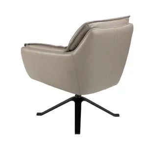 Leather swivel armchair Angel Cerdà image-2
