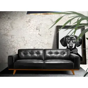 2-Sitzer-Sofa aus gepolstertem Leder Angel Cerdà image-1