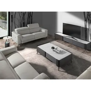 Gepolstertes 3-Sitzer-Sofa aus Leder Angel Cerdà image-1
