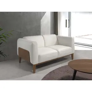 2-seater upholstered leather sofa Angel Cerdà image-1