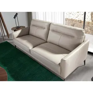 2-seater leather and steel sofa Angel Cerdà image-3