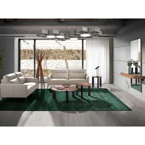 2-seater leather and steel sofa Angel Cerdà image-4
