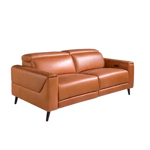 3-seater leather sofa Angel Cerdà image-1