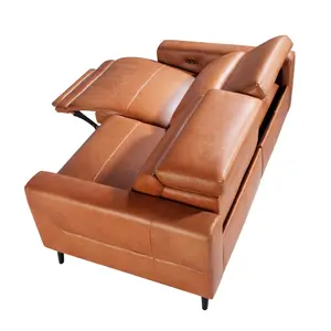 3-seater leather sofa Angel Cerdà image-3