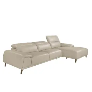 Cowhide leather chaise longue Angel Cerdà image-1