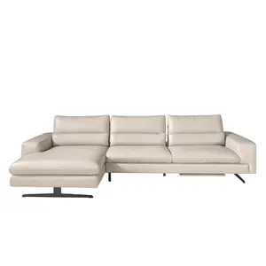 Left corner sofa in adjustable leather Angel Cerdà image-0