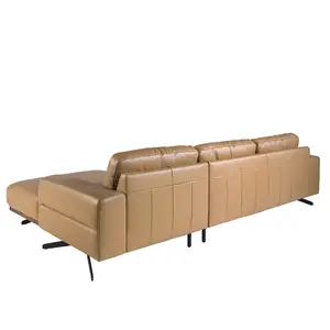 Leather and steel chaise longue Angel Cerdà image-3