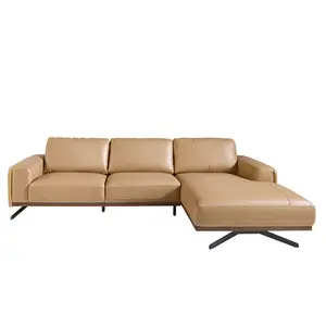 Leather and steel chaise longue Angel Cerdà image-0