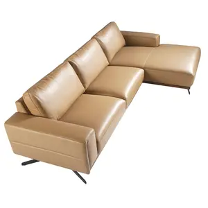 Leather and steel chaise longue Angel Cerdà image-2