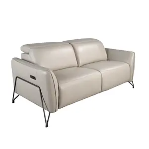 2-seater leather reclining sofa Angel Cerdà image-1
