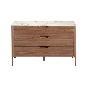 Commode en fibre de verre effet marbreet Angel Cerdà image-0