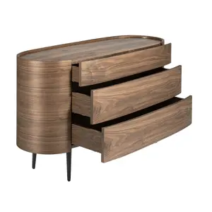 Cassettiera e gambe in noce Angel Cerdà image-1
