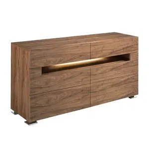 Kommode aus Nussbaumholz und Innenbeleuchtung Angel Cerdà image-3