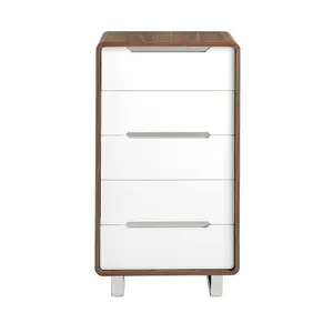 Wood and chrome steel chiffonier Angel Cerdà