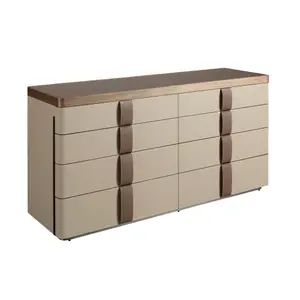 Wood and steel chest of drawers with top Angel Cerdà