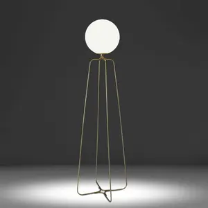 Stehlampe aus Stahl und Glas Angel Cerdà image-3