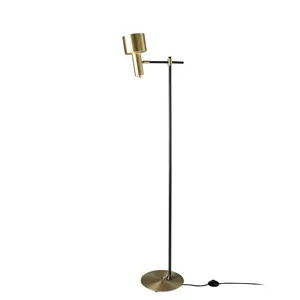 Lampadaire en alu doré et acier Angel Cerdà image-0