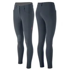 Calças de equitação de mulher com joelho Animo Nakita image-0