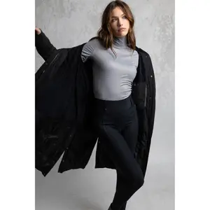 Women's long hooded down jacket ANKY ATC262005 image-1