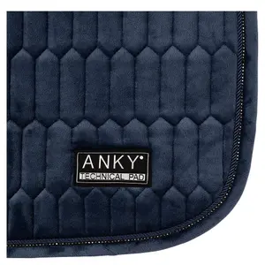 Velvet dressage saddle pad for horse ANKY image-2