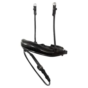 Double crocodile-print anatomic horse noseband ANKY image-0