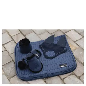 Velvet dressage saddle pad for horse ANKY image-1