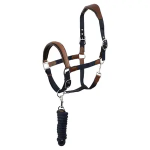 Licol pour cheval en cuir et nylon ANKY image-0