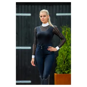 Pantaloni da equitazione da donna con seduta full grip ANKY Stone Taped Brushed image-1