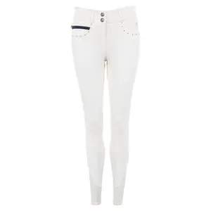 Women's full grip seat sil riding Trousers ANKY Stone Taped Brushed image-0