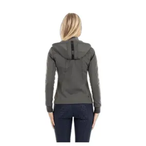 Sweatshirt équitation à capuche full zip femme ANKY image-1