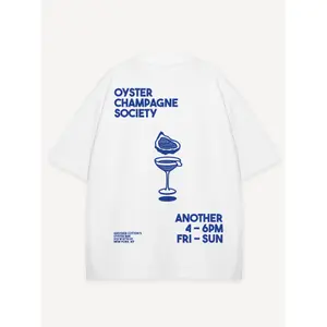 T-shirt Another Cotton Lab Oyster and Champange image-1