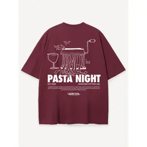 T-shirt Another Cotton Lab Pasta Night image-1