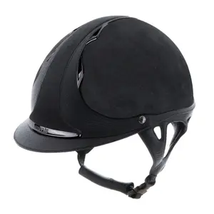 Casque d'équitation en cuir avec harnais Antarès Hunter image-0