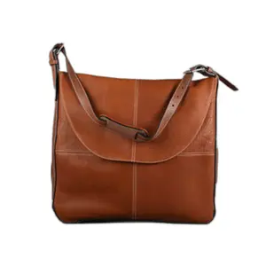 Sac à bandoulière besace en cuir Antarès Milano image-0