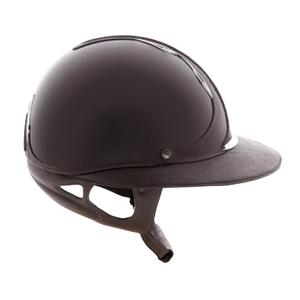 Casque d'équitation visière polo glossy Antarès Premium Galuchat image-1
