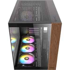 PC Kabinet Mid Tower ATX Antec CX800 Wood RGB image-4