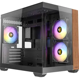 Case PC mini Antec Tour Micro-ATX CX600M Wood RGB
