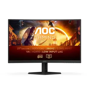 Écran PC 27"Curve/FHD/280Hz/0.3ms/Fast VA/AdaptSyn AOC C27G4ZXE